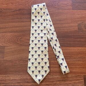 Barry Wells All Silk Men’s Neck Tie Bullish On America American Flag 56” Italy